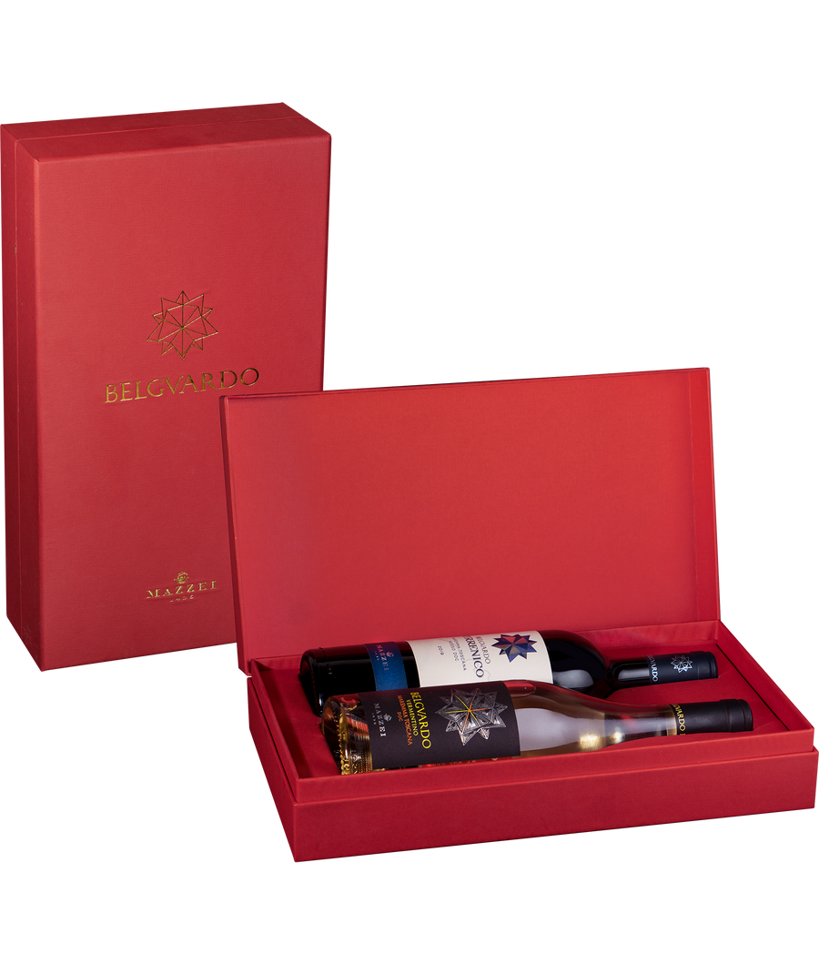 Gift Box Belguardo for 2 Bottles